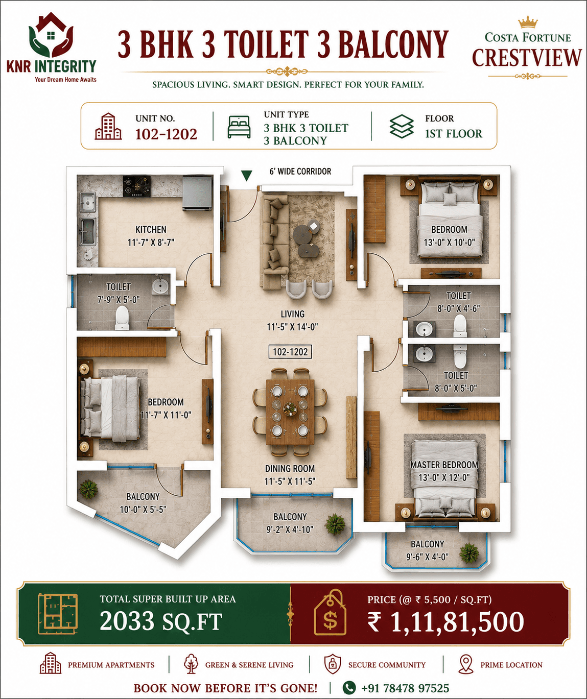 3BHK