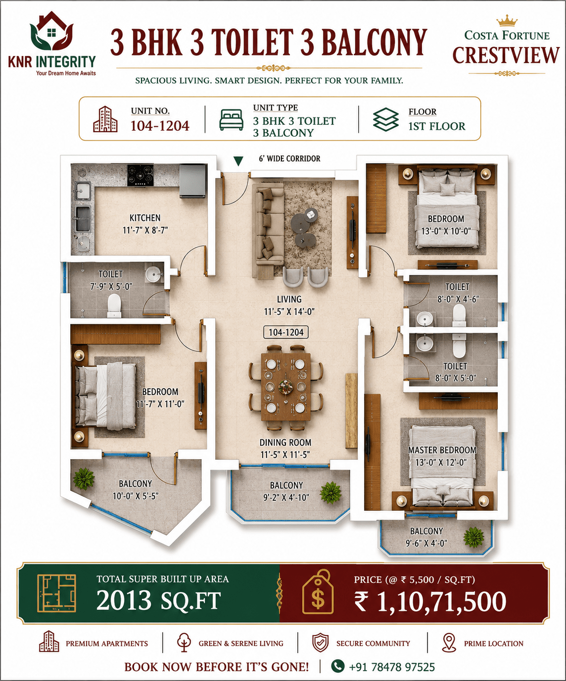 3BHK