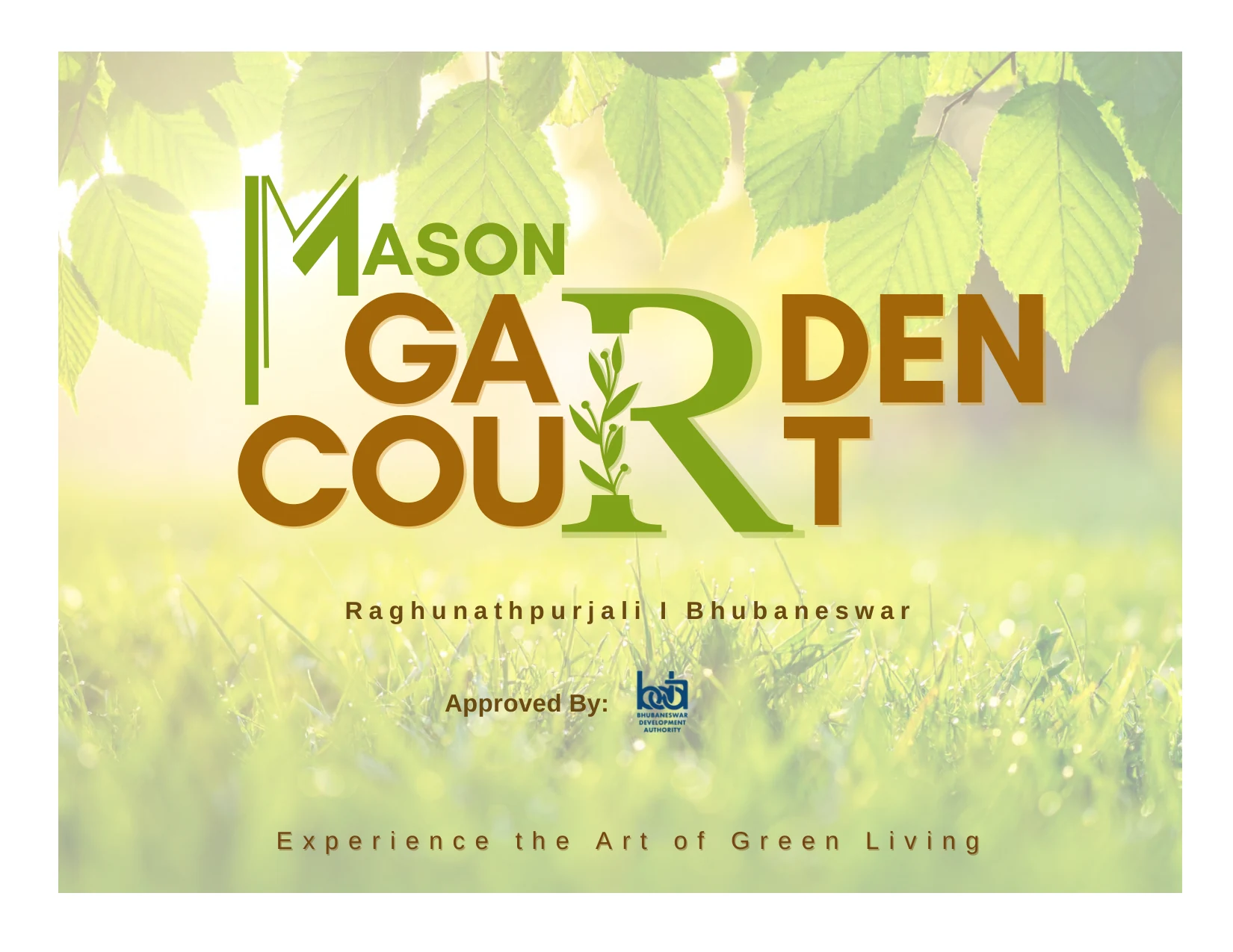 Garden Court Elevation & Floor Plan
