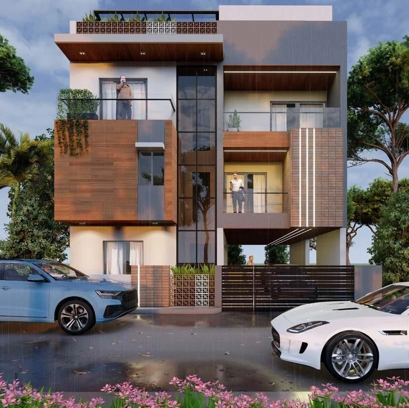 The Harmonious Haven Luxury Triplex Render 13