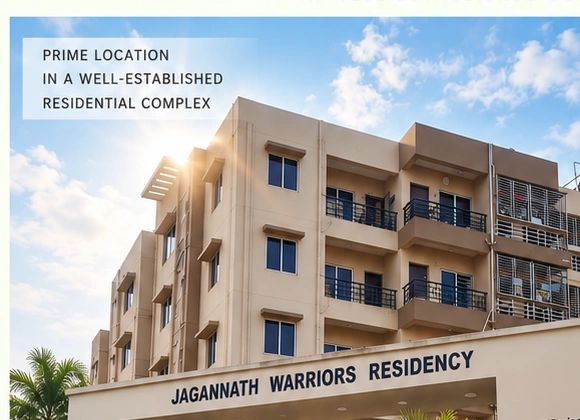 Jagannath Warriors Residency 2BHK Resale Flat Elevation & Floor Plan