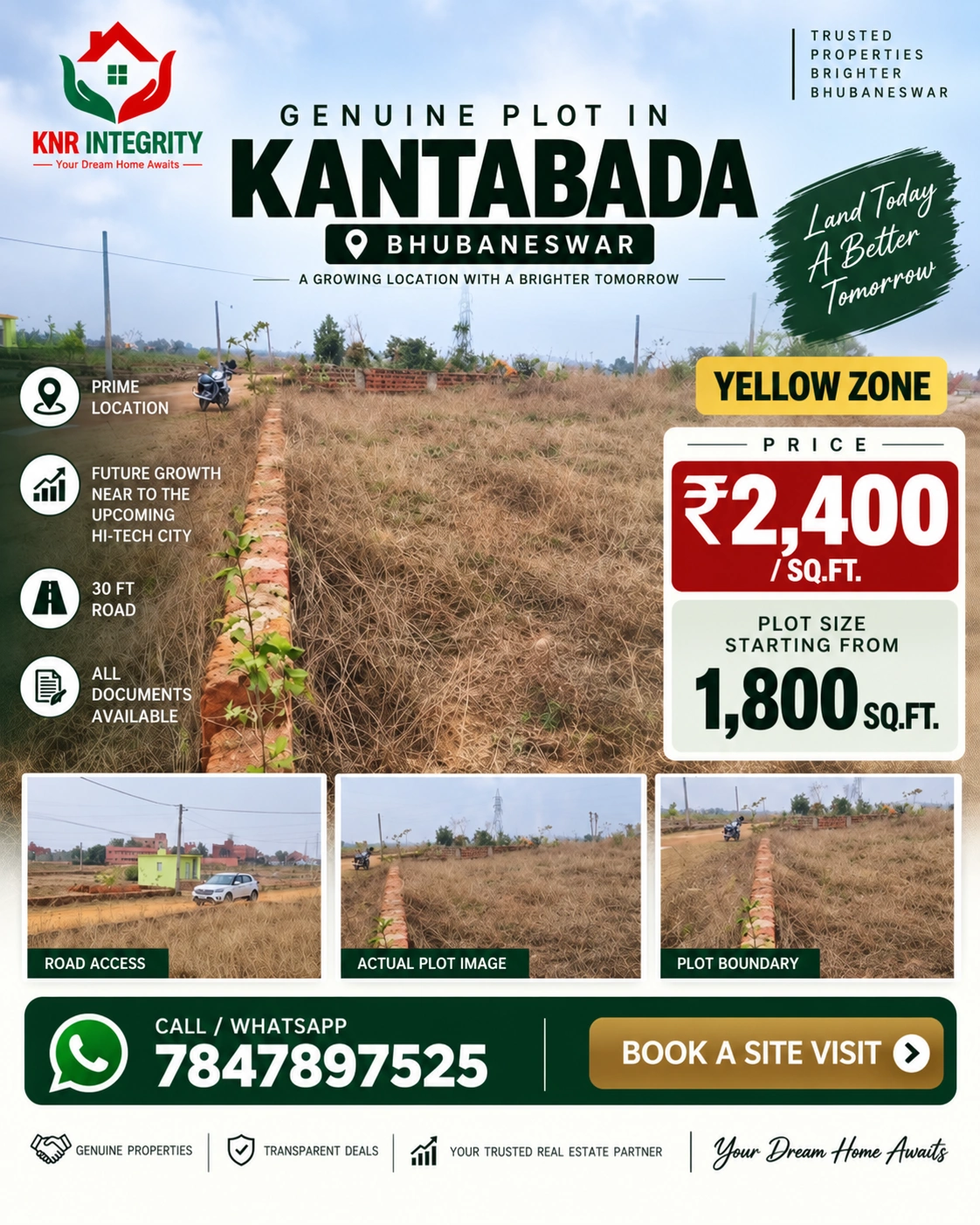 Kantabada Prime Plotted Development Elevation & Floor Plan