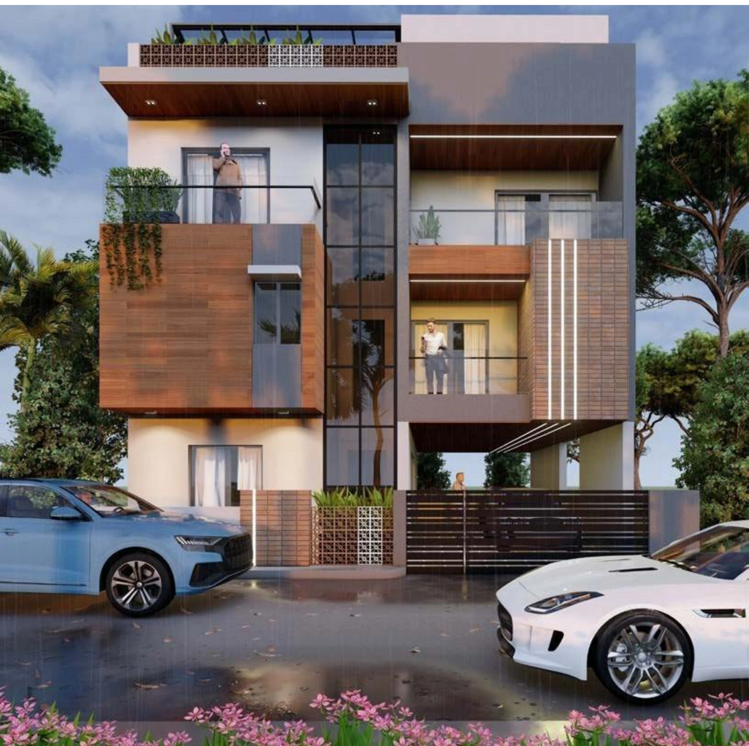 The Harmonious Haven Luxury Triplex Render 9