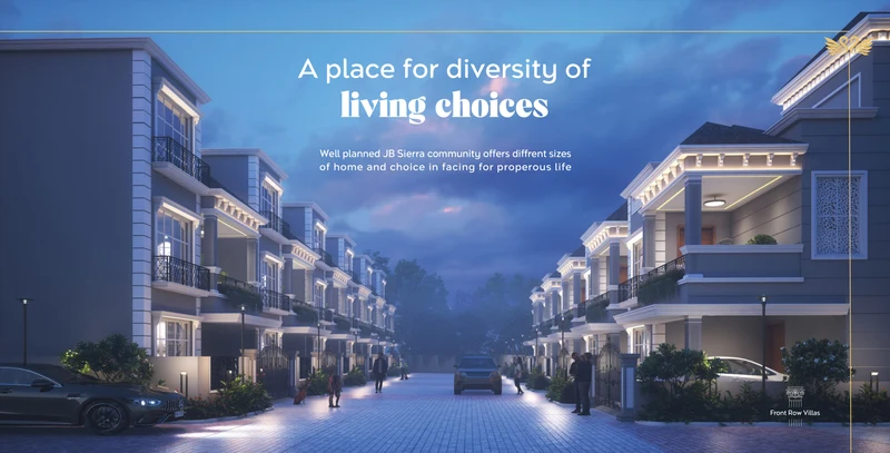 JB Sierra Luxury Duplex Front-Row Villa Elevation Kateni Gothapatana