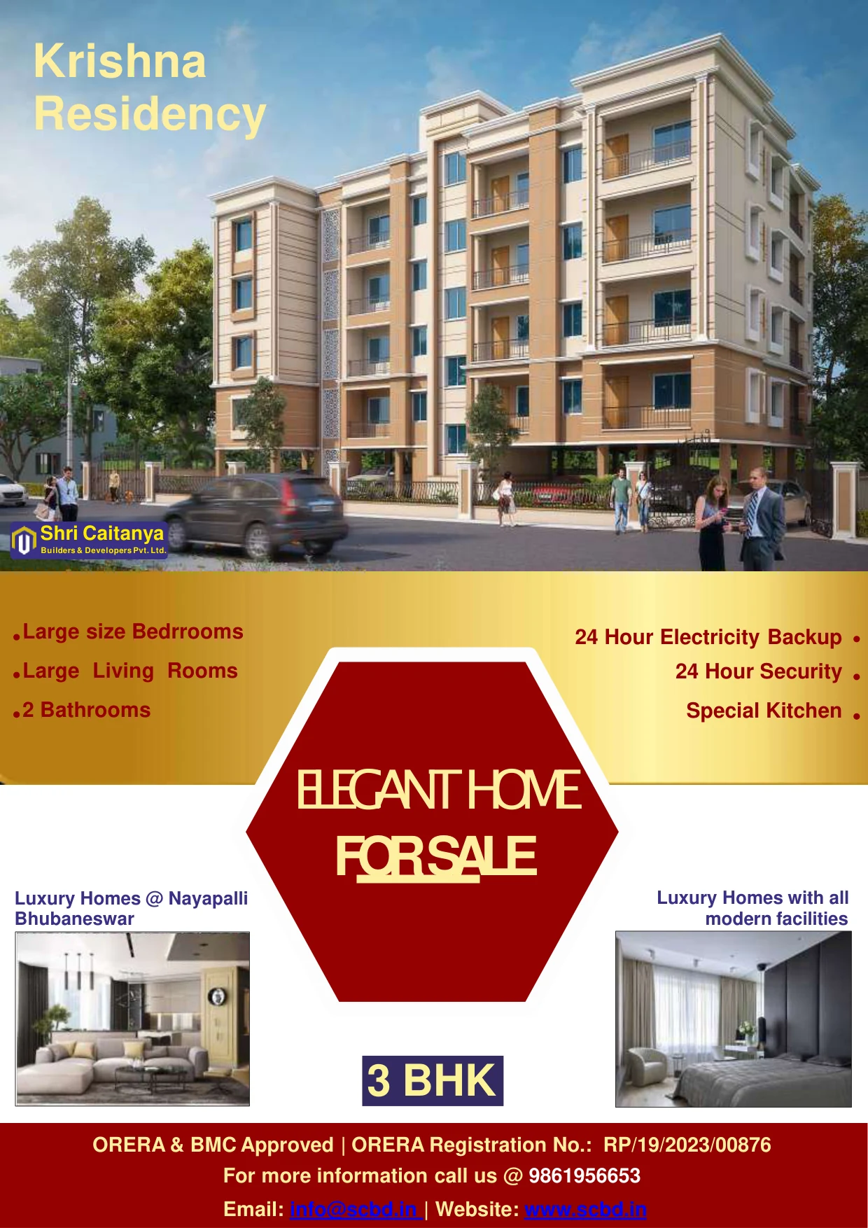 Krishna Residency Elevation & Floor Plan