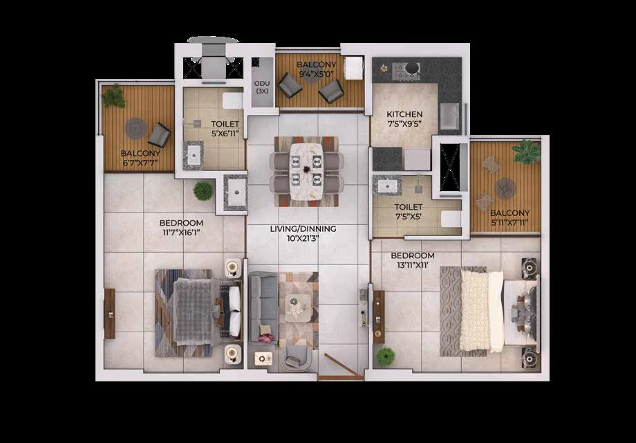 Solitaire Sky Residences Render 27
