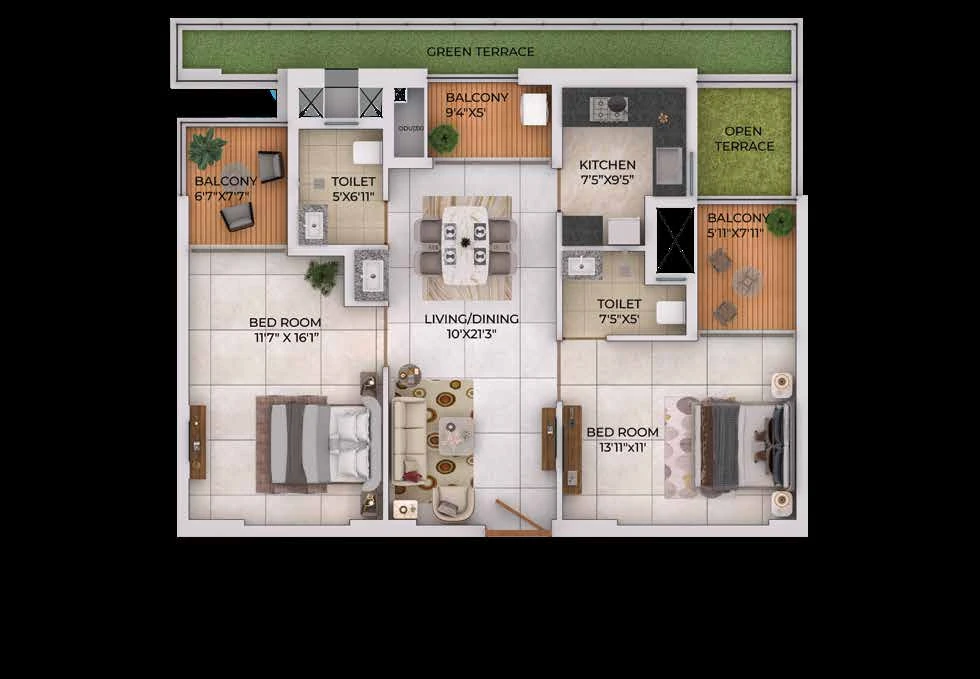 Solitaire Sky Residences Render 19