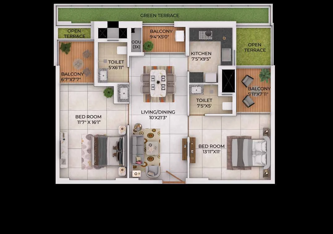 Solitaire Sky Residences Render 24