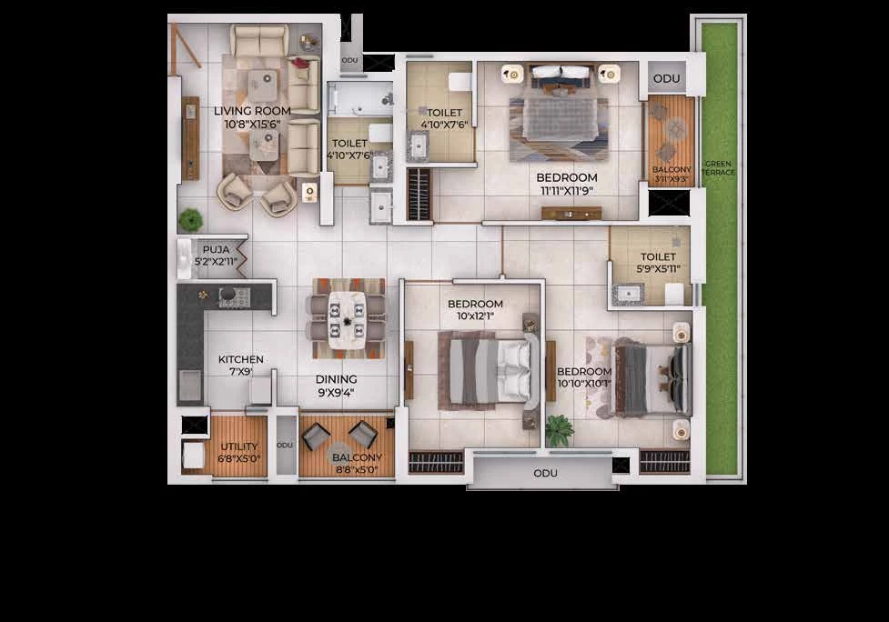 Solitaire Sky Residences Render 18