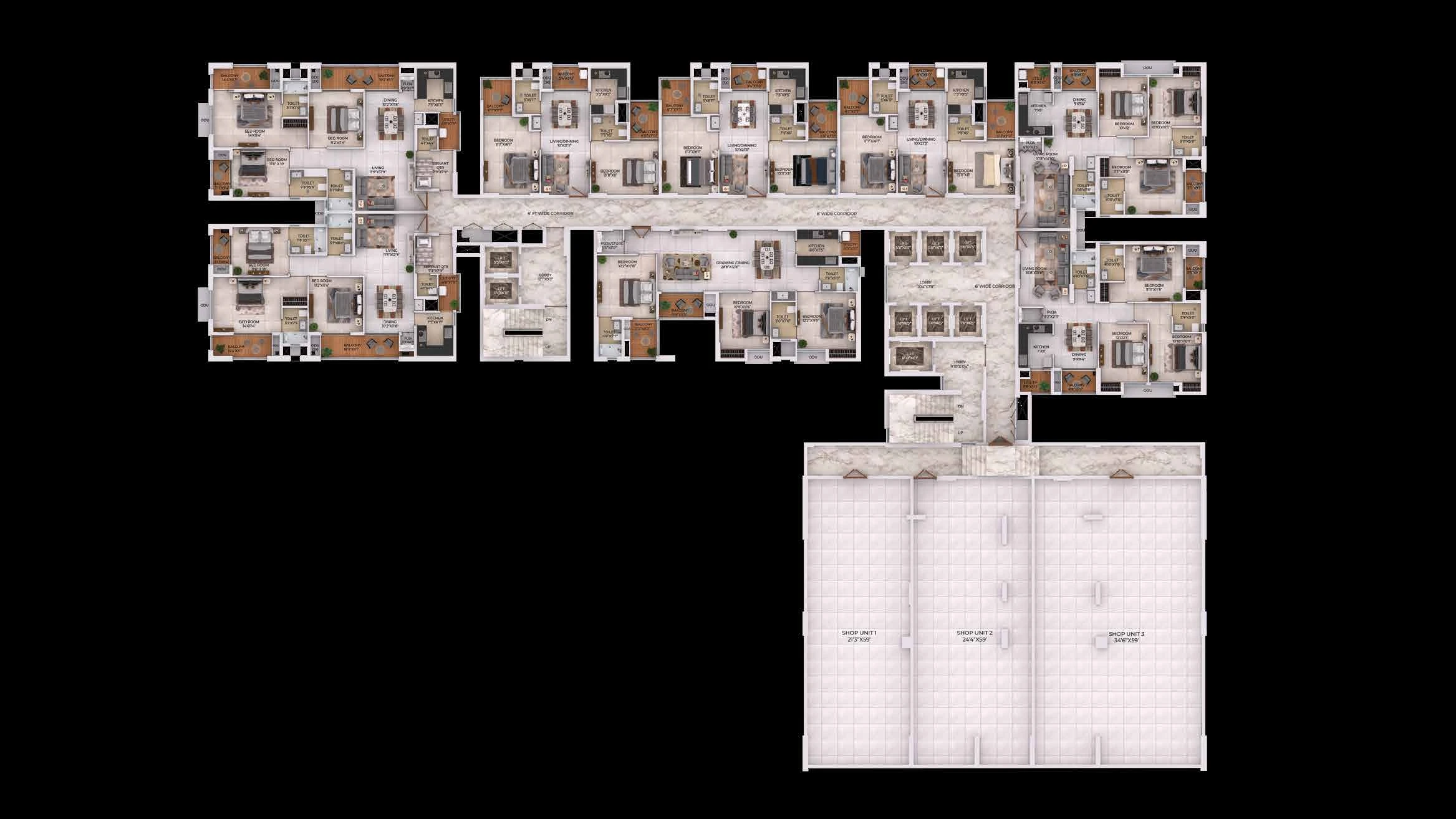 Solitaire Sky Residences Render 15