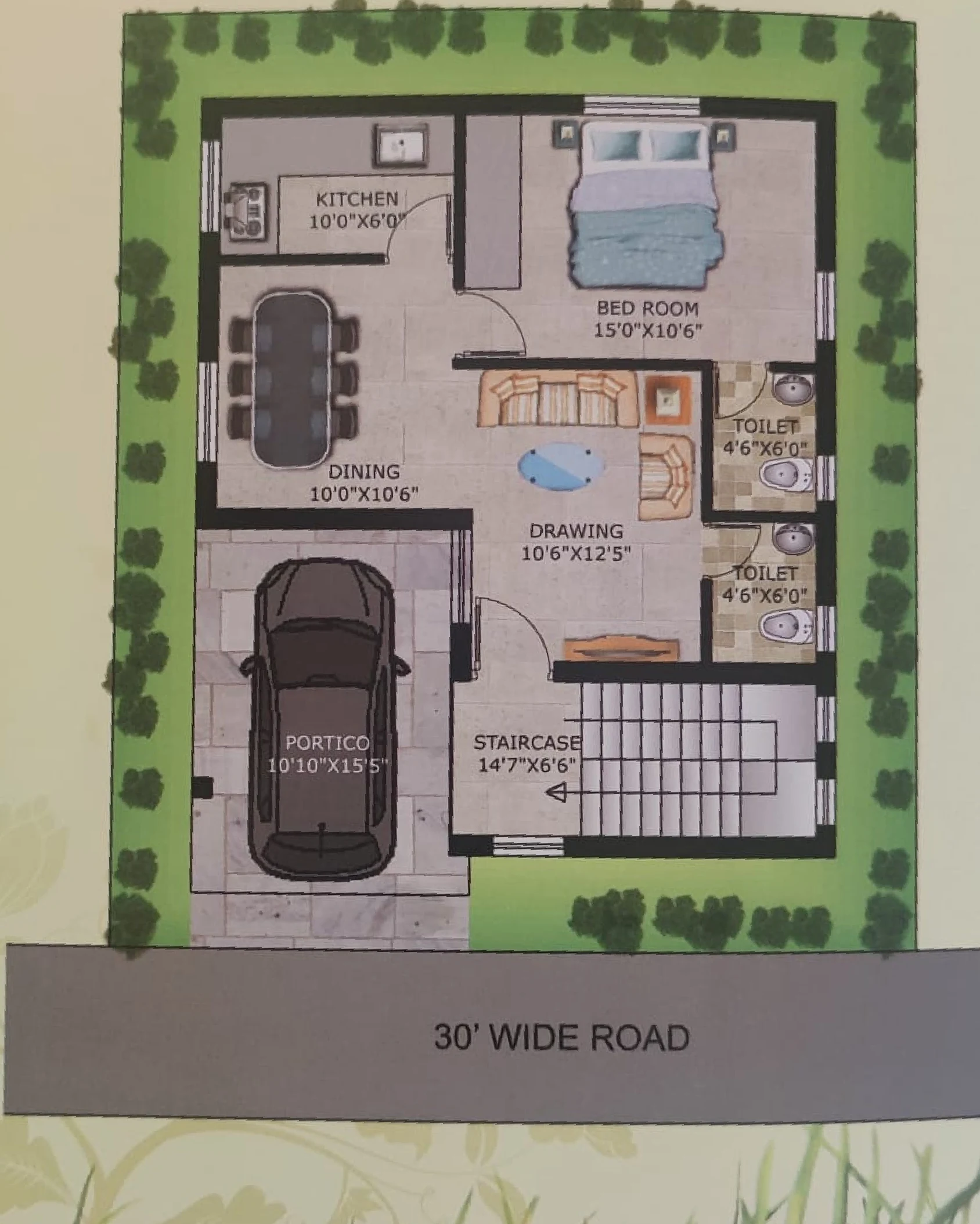 Sonali Garden Luxury Duplex Render 3