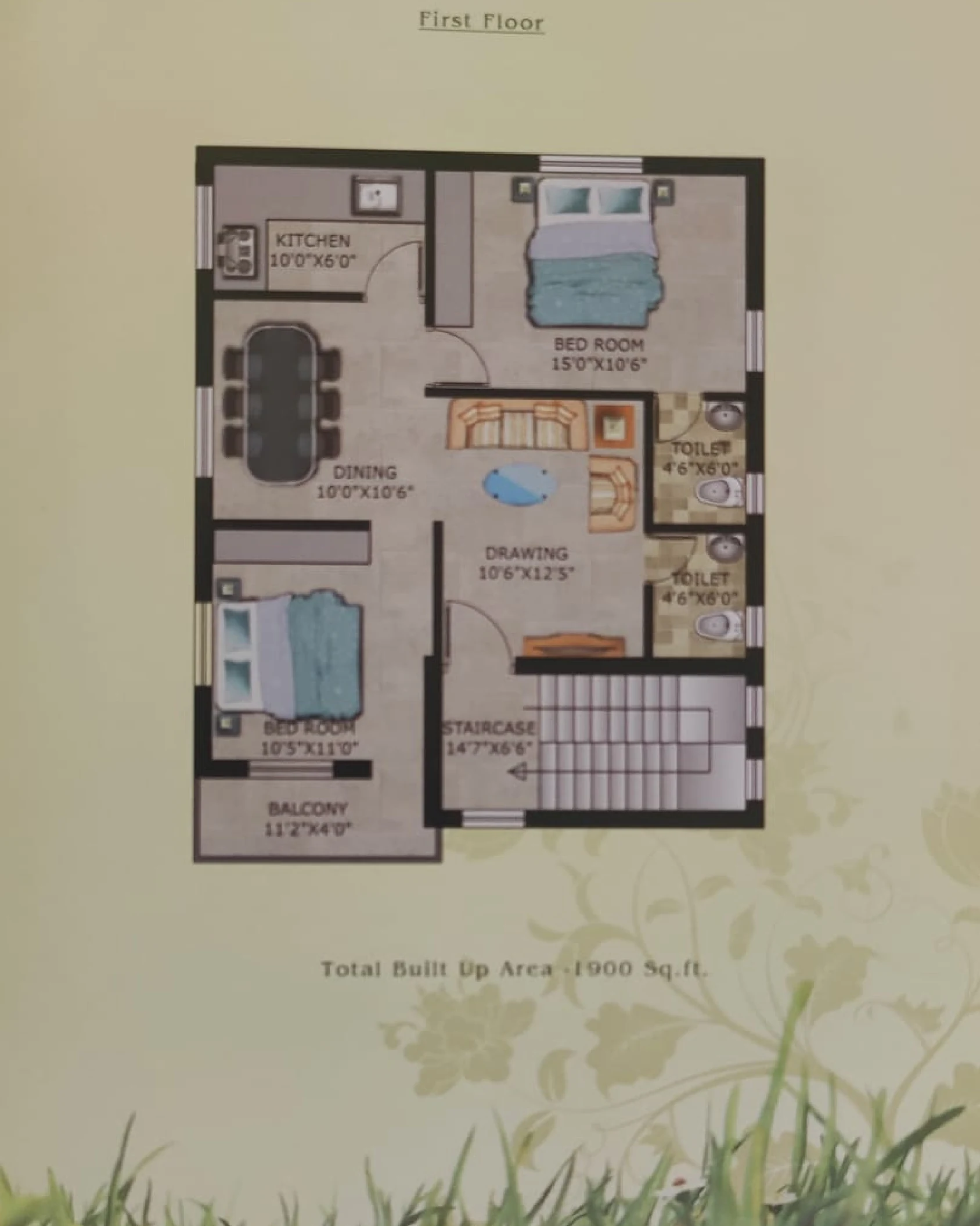 Sonali Garden Luxury Duplex Render 4