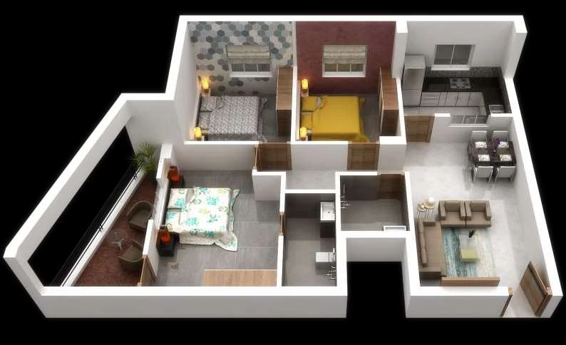 Krishna Residency Render 16