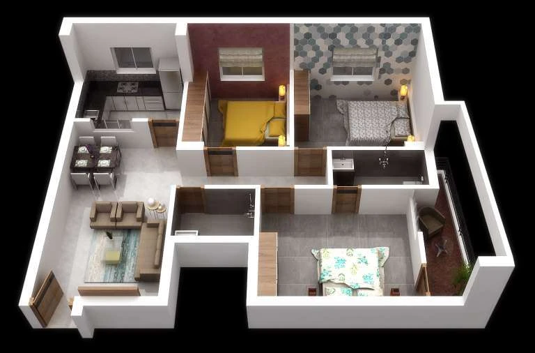 Krishna Residency Render 12