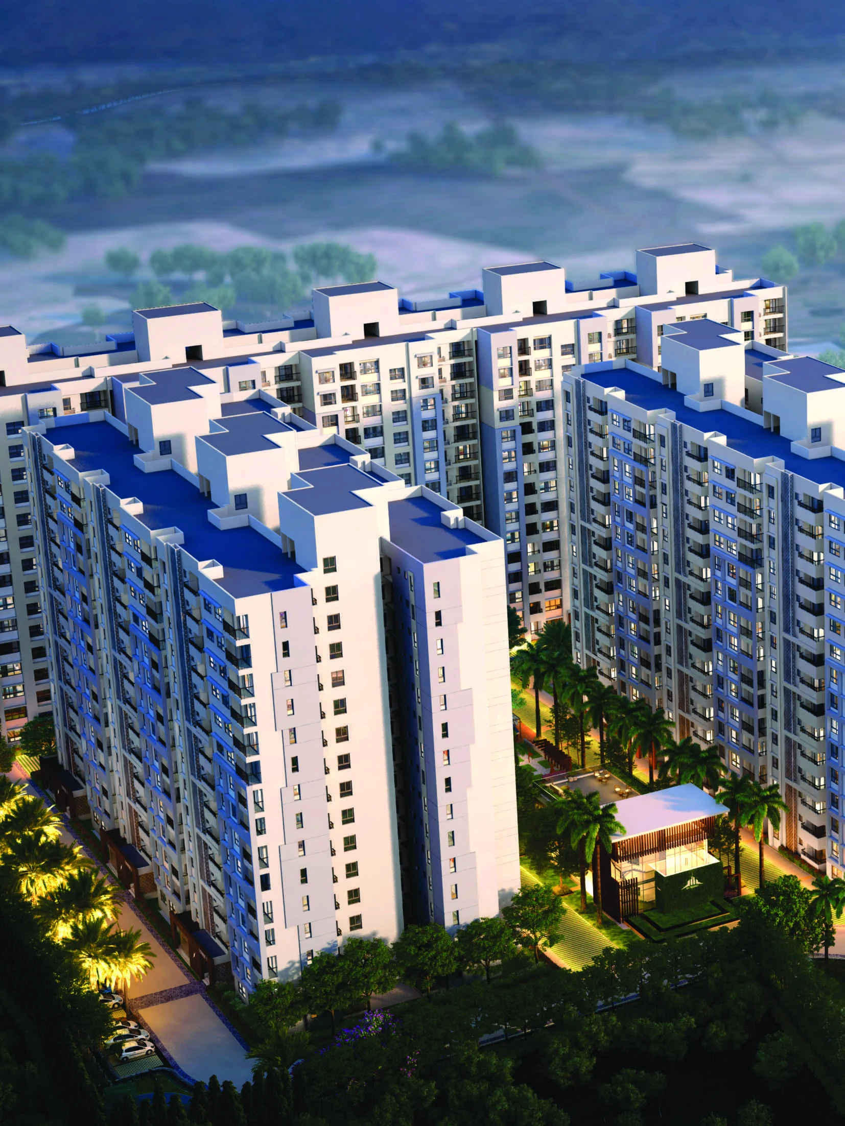Suvam Avenue Elevation & Floor Plan